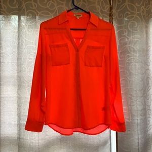 Express hot pink blouse